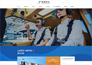 网站开发案例-威翔航空